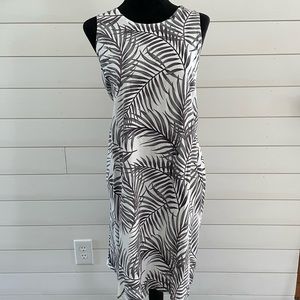 28 Palms Women's Tropical Print Lightweight Sleeveless Shift Dress size XL